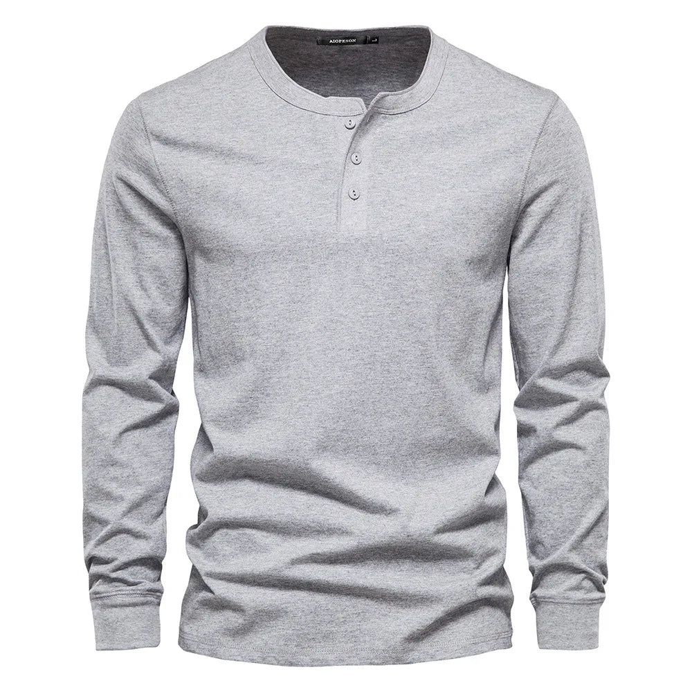 Heren Pullover Hemd | Lange Mouwen