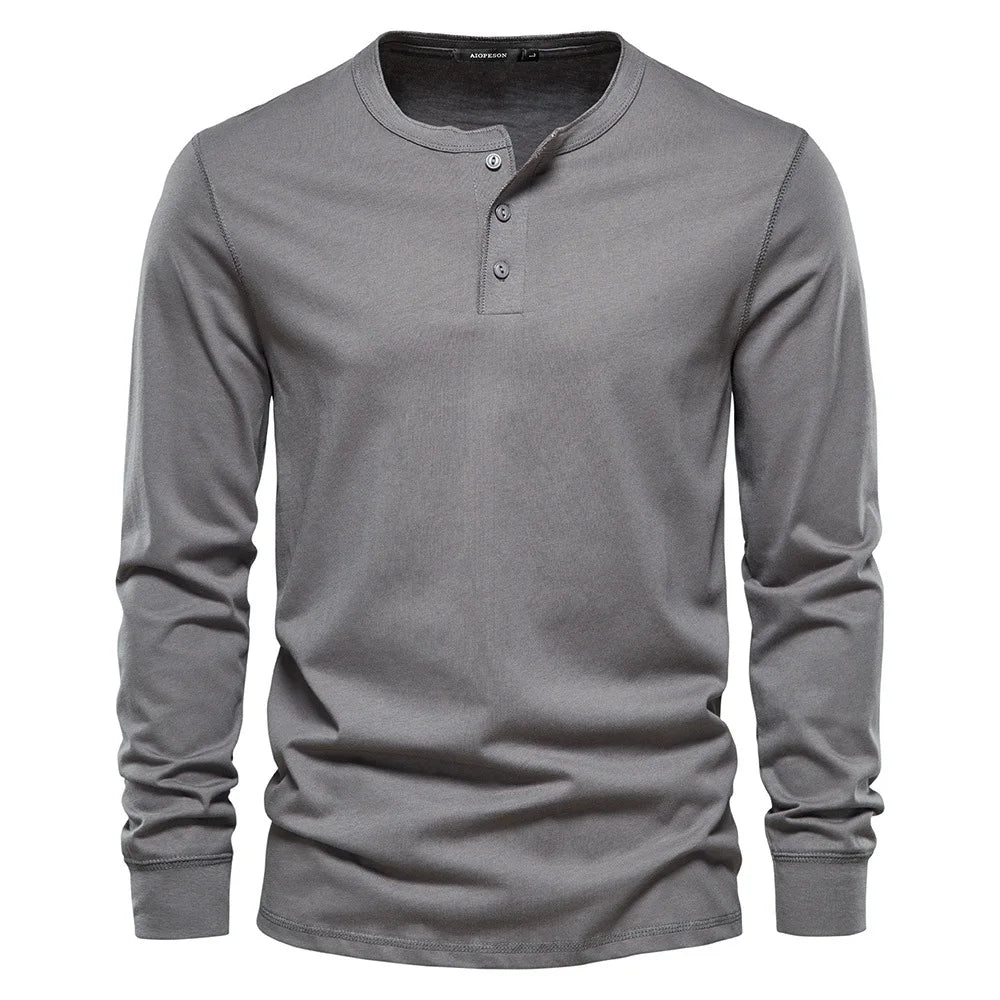 Heren Pullover Hemd | Lange Mouwen