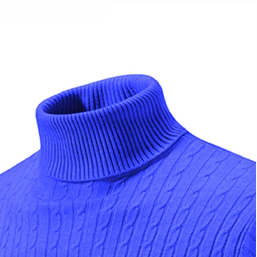 Heren Fijngebreide Pullover | Warme Rollkraagstijl