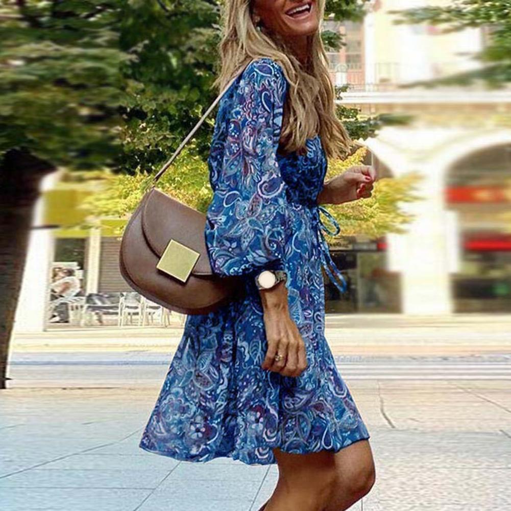 Dames Boho Paisleyprint Zomerjurk | Mini