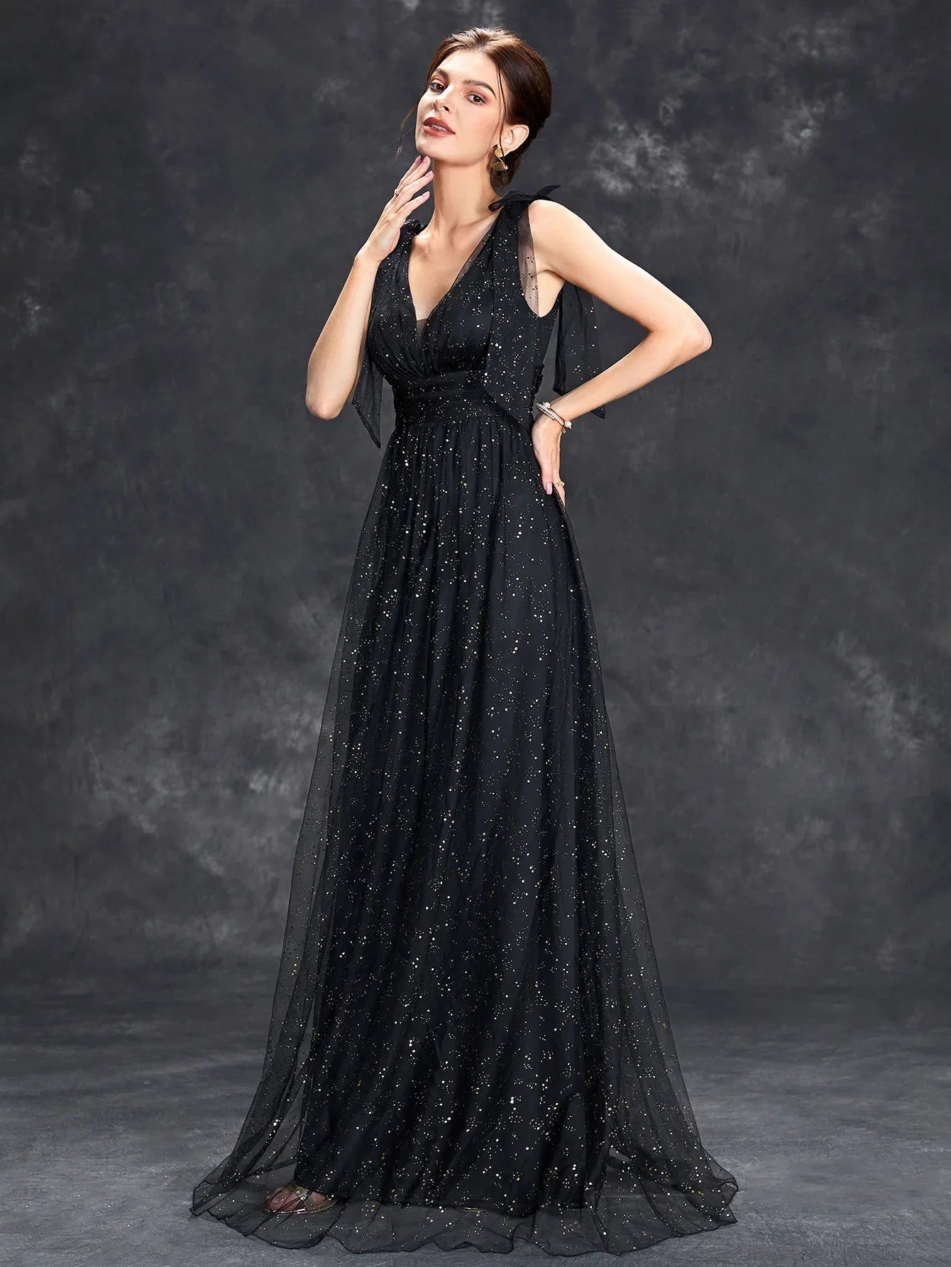 Dames Glitzer Gala Avondjurk | Maxi