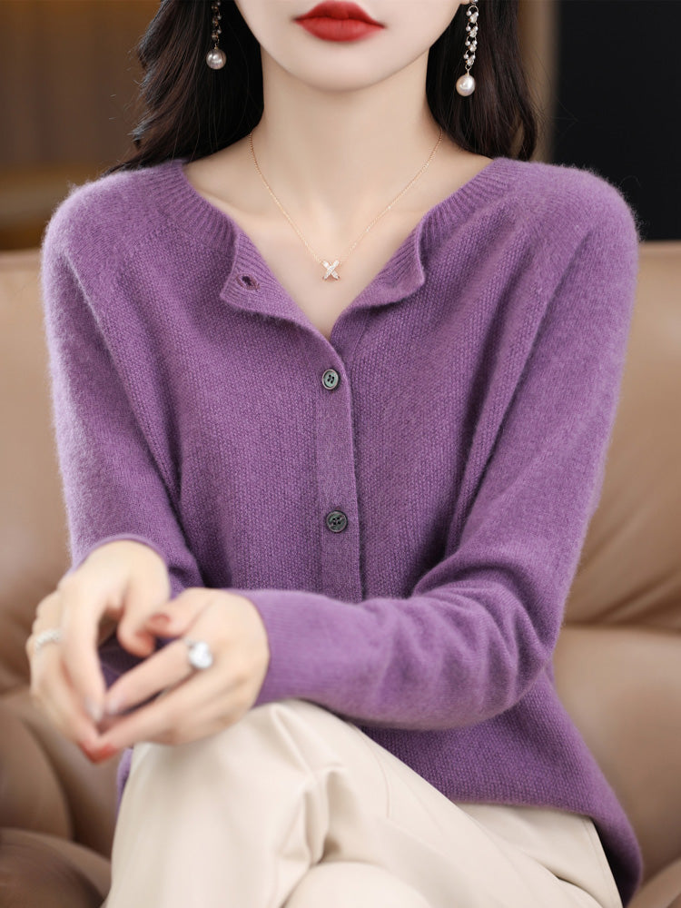 Dames Herfst Cardigan | Lang, Met Knopen
