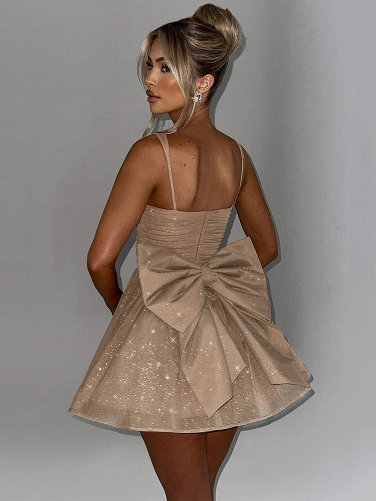 Dames Glitter Feestjurk | Mini