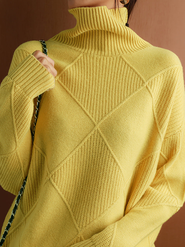 Dames Winter Coltrui | Lang, Met Structuurpatroon