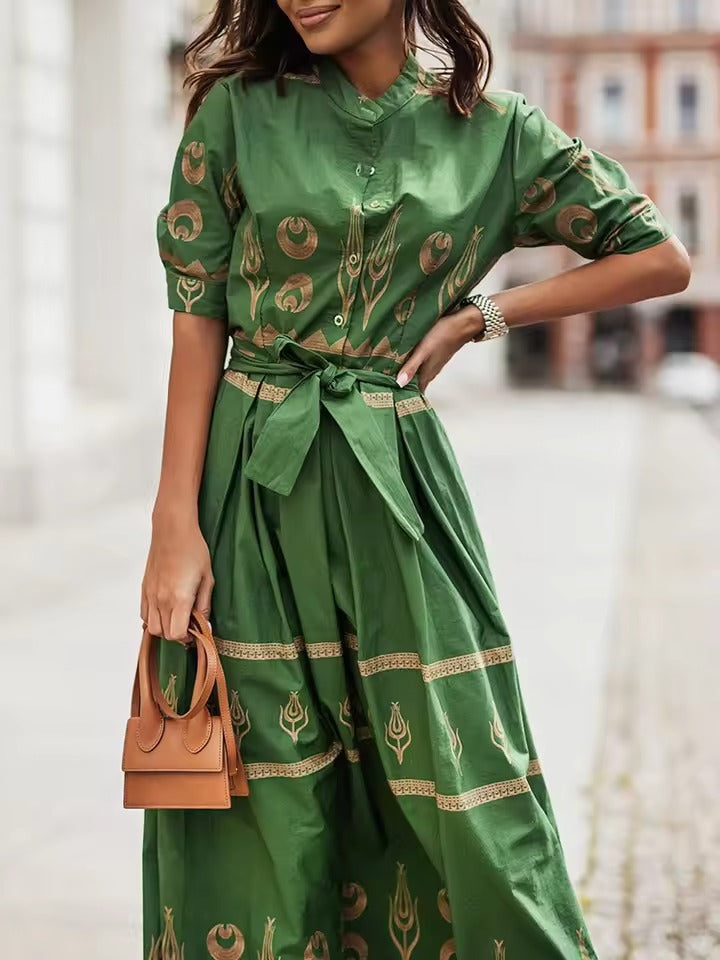 Dames Artistieke elegante zomerjurk | Midi