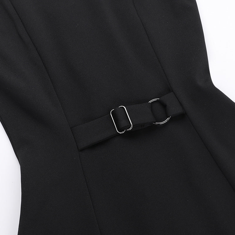 Dames Knoopsluiting A-lijn Zomerjurk | Mini