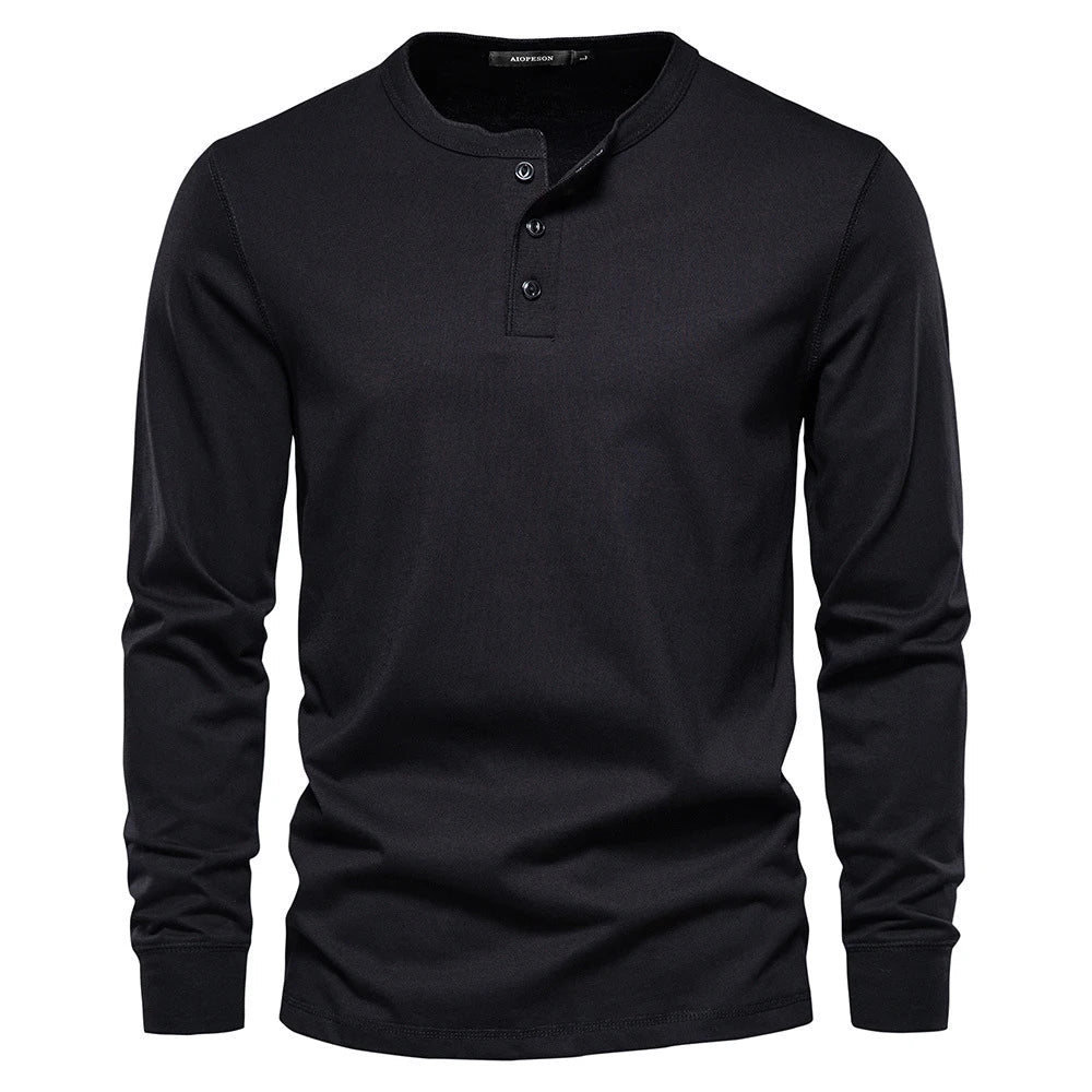 Heren Pullover Hemd | Lange Mouwen