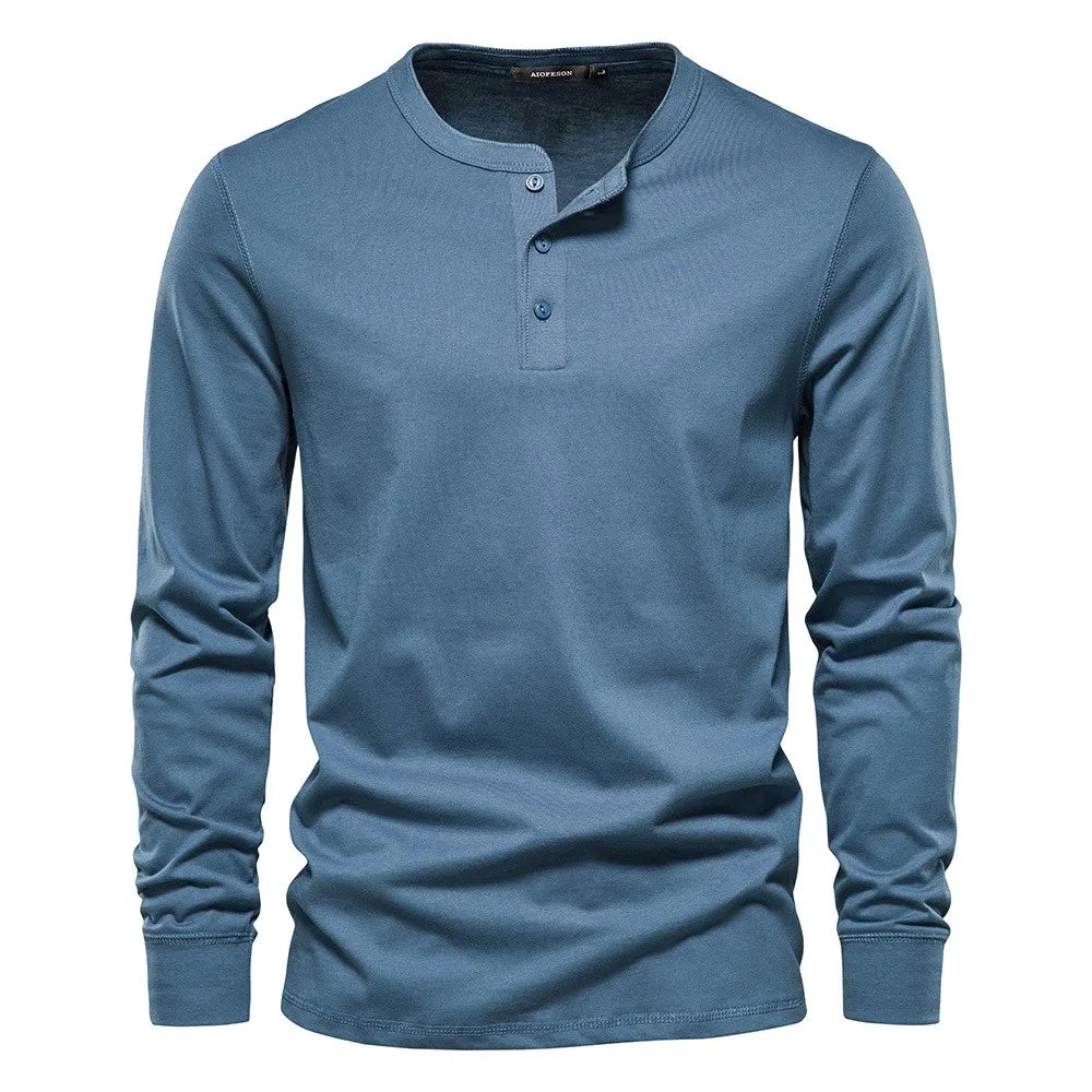 Heren Pullover Hemd | Lange Mouwen