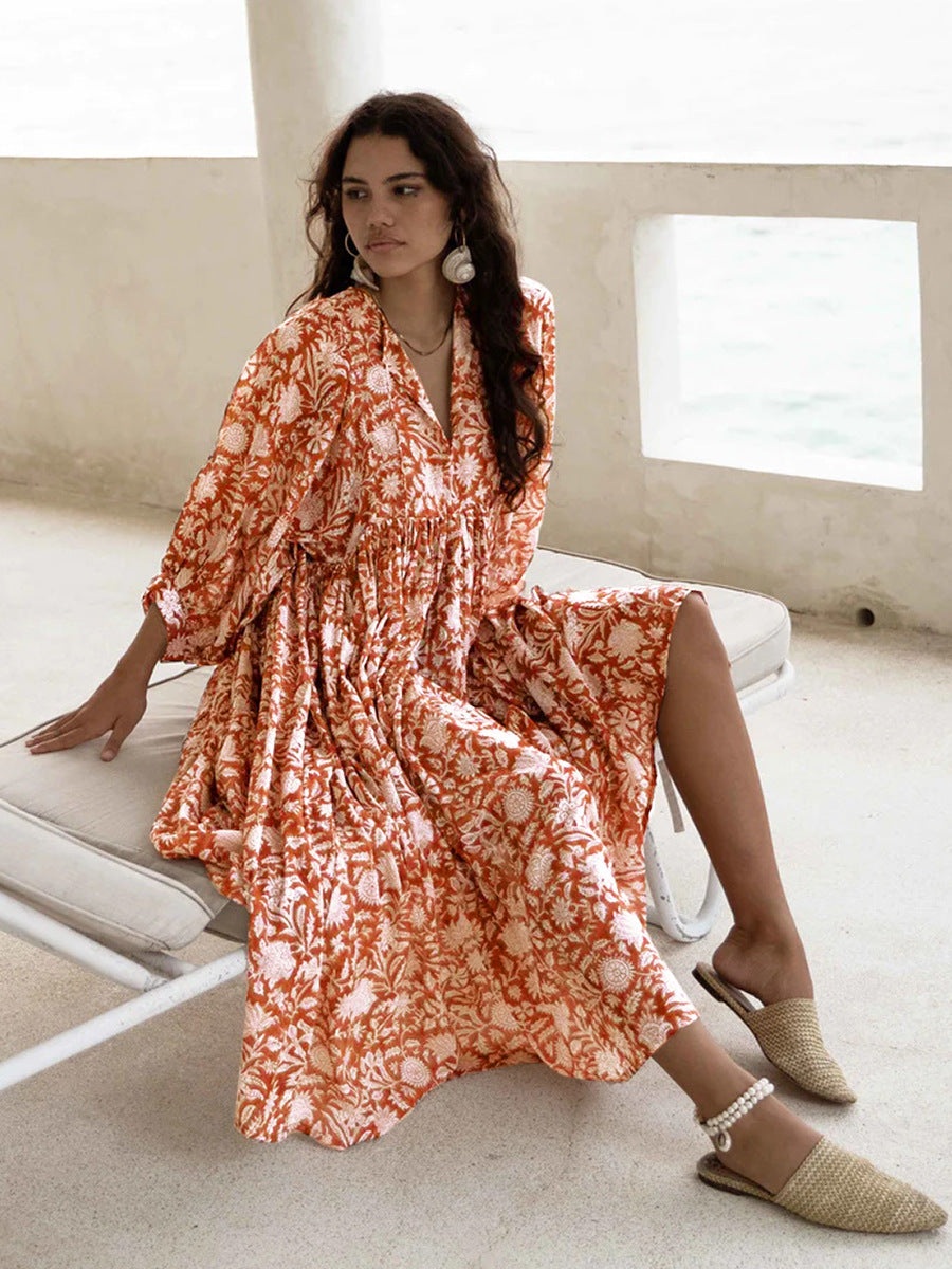 Dames Zomer Jurk | Maxi, Bloemenprint