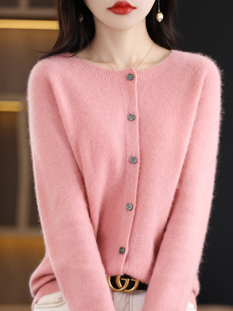 Dames Herfst Cardigan | Lang, Met Knopen