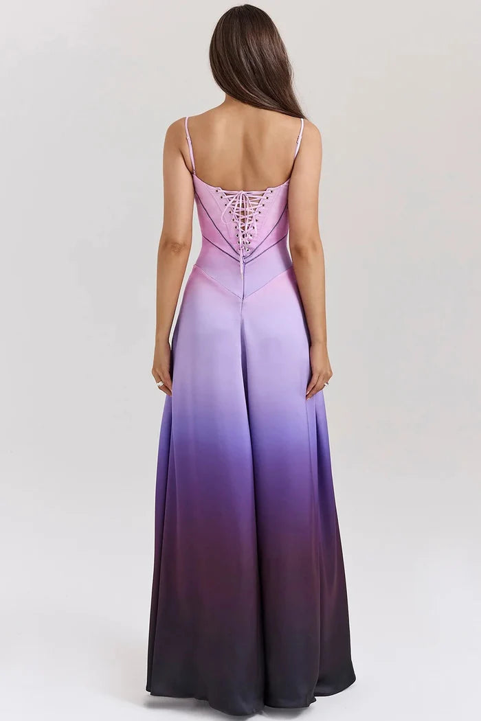 Dames Elegante avondjurk met uitsnijdingen | Maxi