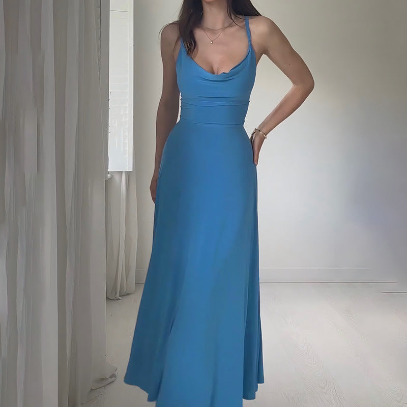 Dames Elegante Jurk met Spaghettibandjes | Maxi