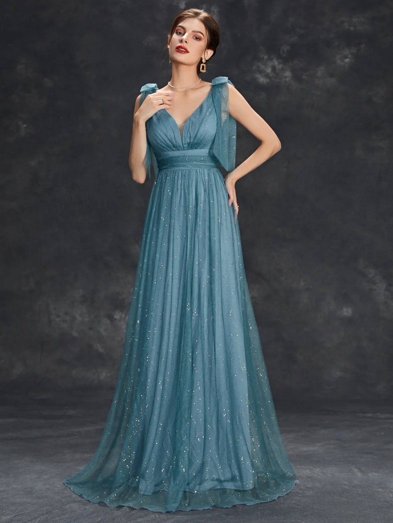 Dames Glitzer Gala Avondjurk | Maxi