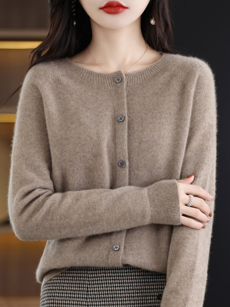 Dames Herfst Cardigan | Lang, Met Knopen