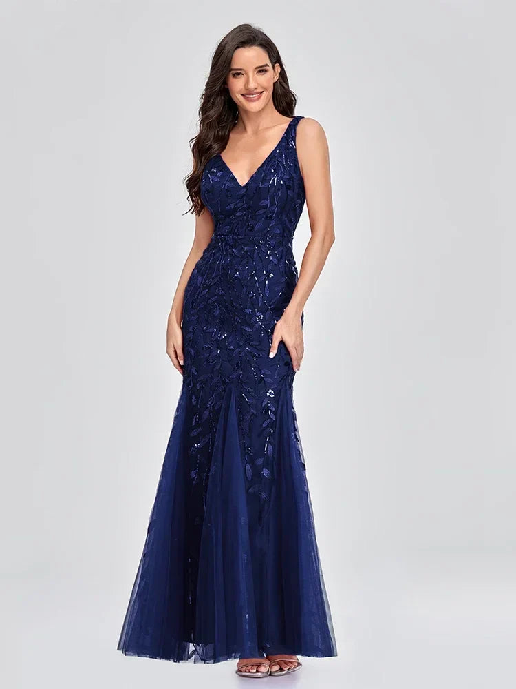 Dames Pailletten Gala Avondjurk | Maxi