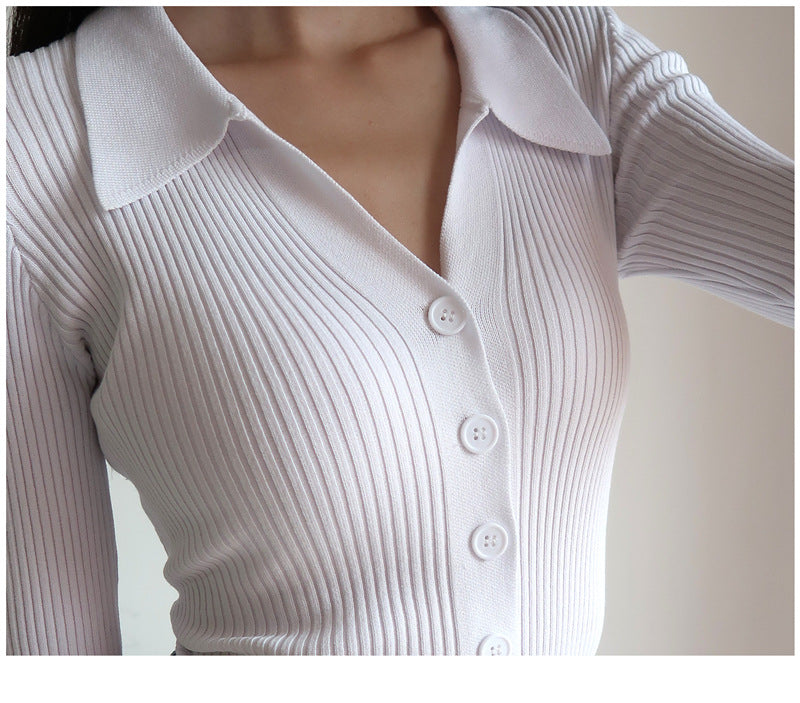 Dames Zomer Poloshirt | Langarm, Getailleerd