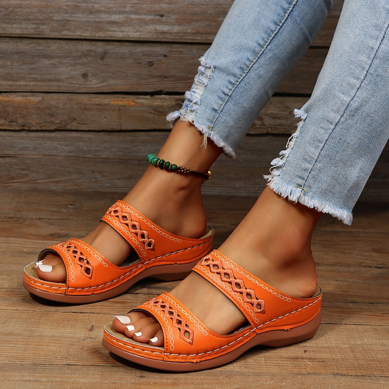 Dames Comfortabele Sandalen | Dubbele Bandjes