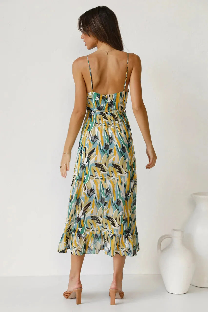 Dames Luchtige Strandjurk | Midi