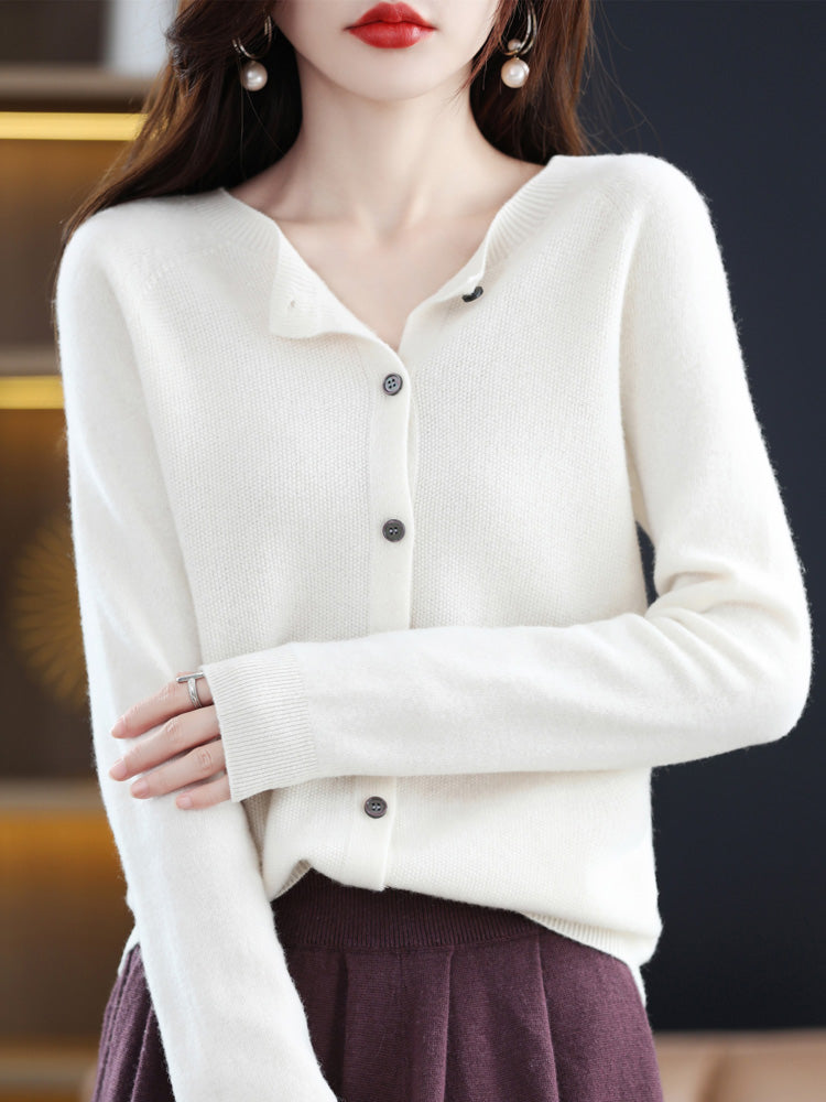 Dames Herfst Cardigan | Lang, Met Knopen