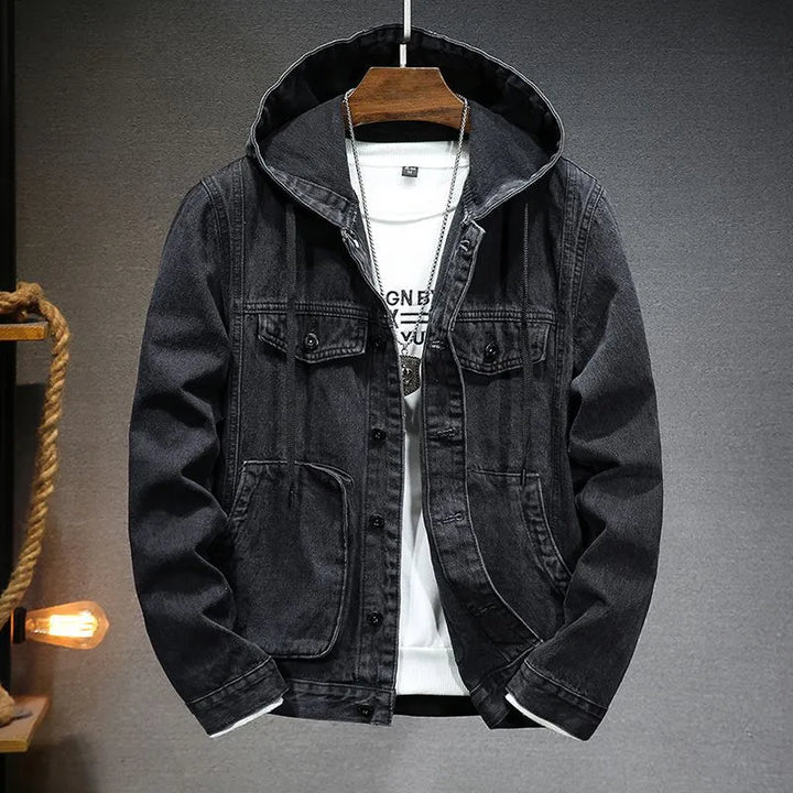 Heren Denim Jeans Jas | Lichte & Stijlvolle Overgangsjas