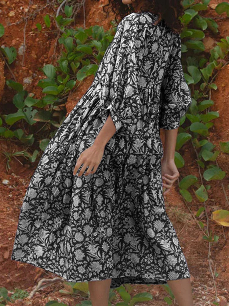 Dames Zomer Jurk | Maxi, Bloemenprint