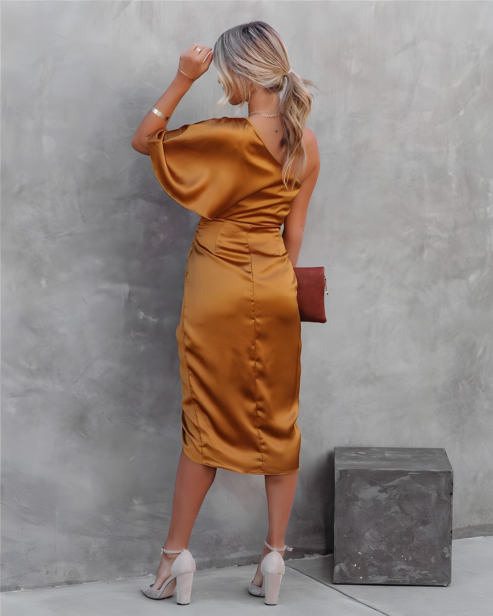 Dames Elegante asymmetrische avondjurk | Maxi
