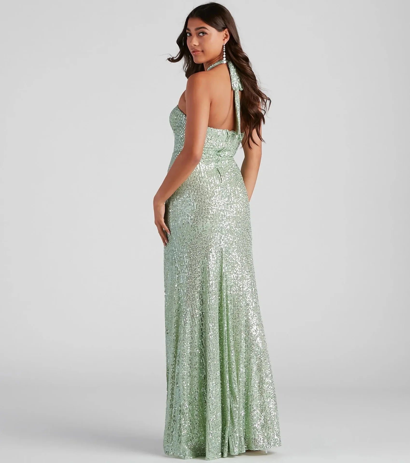 Dames Glitzer Sexy Avondjurk | Maxi