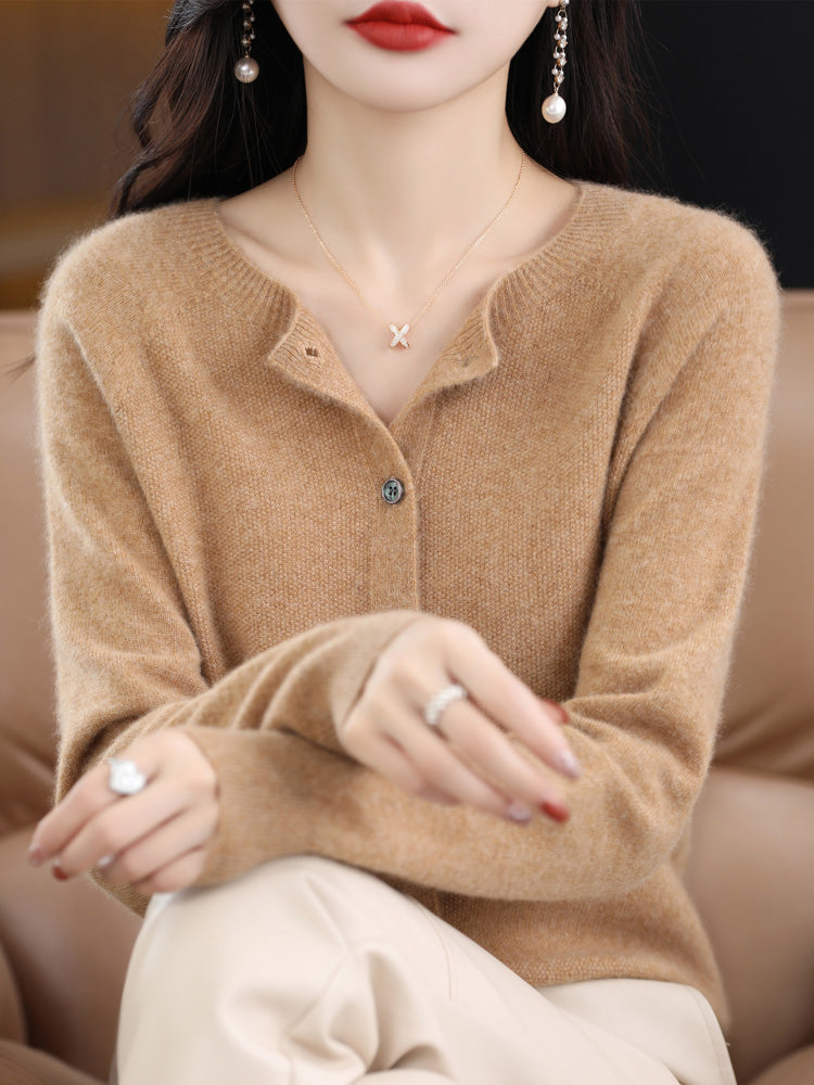 Dames Herfst Cardigan | Lang, Met Knopen