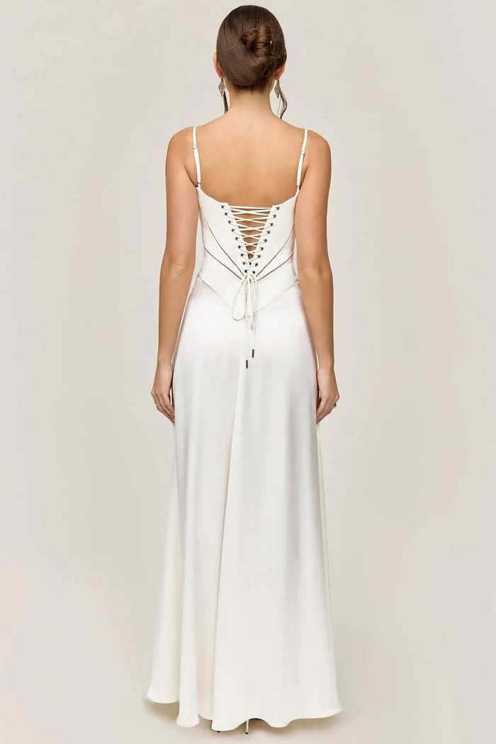 Dames Elegante avondjurk met uitsnijdingen | Maxi