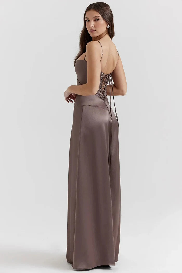 Dames Elegante avondjurk met uitsnijdingen | Maxi