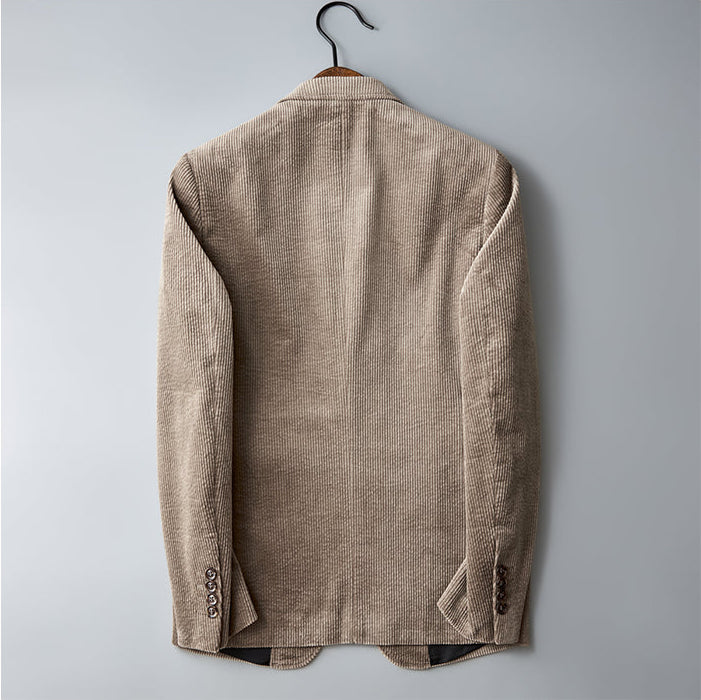 Heren Herfst Corduroy Blazer | Getailleerd, Lang