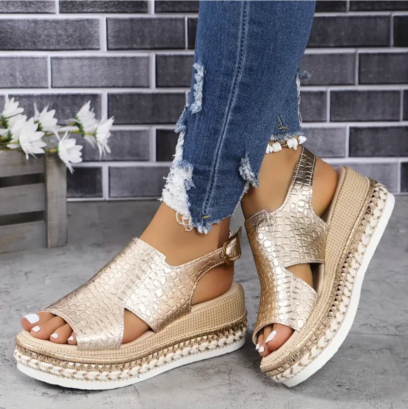 Dames Elegante Sandalen | Plateau