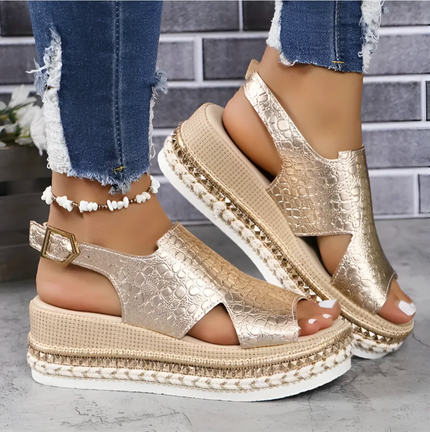 Dames Elegante Sandalen | Plateau