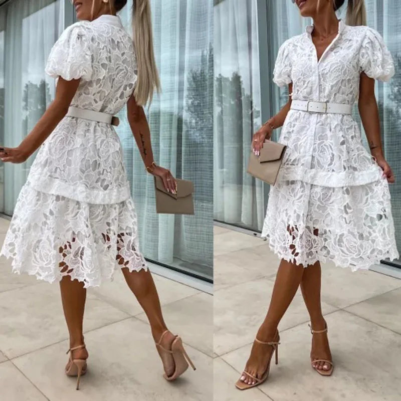 Abito Estivo Elegante in Pizzo per Donne | Mini
