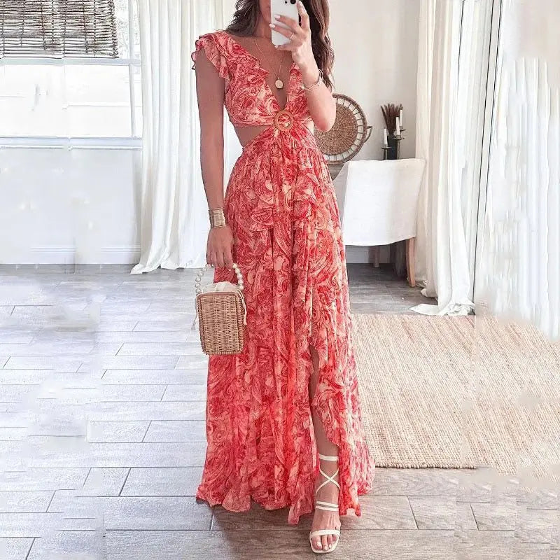 Dames Elegante Luchtige Zomerjurk | Maxi