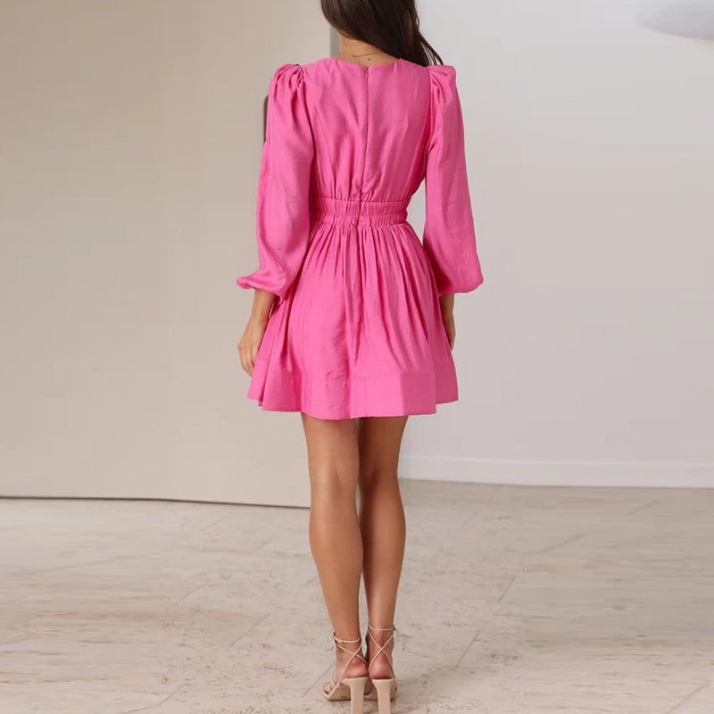 Dames Luchtige A-lijn Zomerjurk | Mini