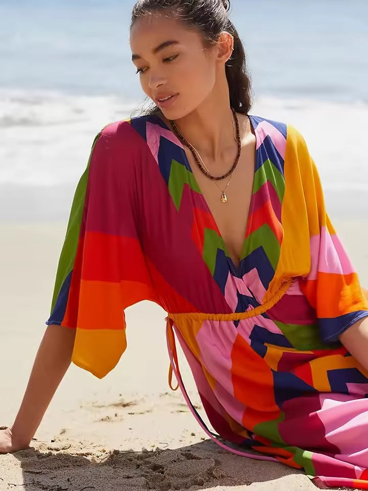 Abito estivo elegante da spiaggia da donna | Maxi