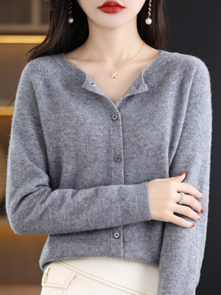 Dames Herfst Cardigan | Lang, Met Knopen