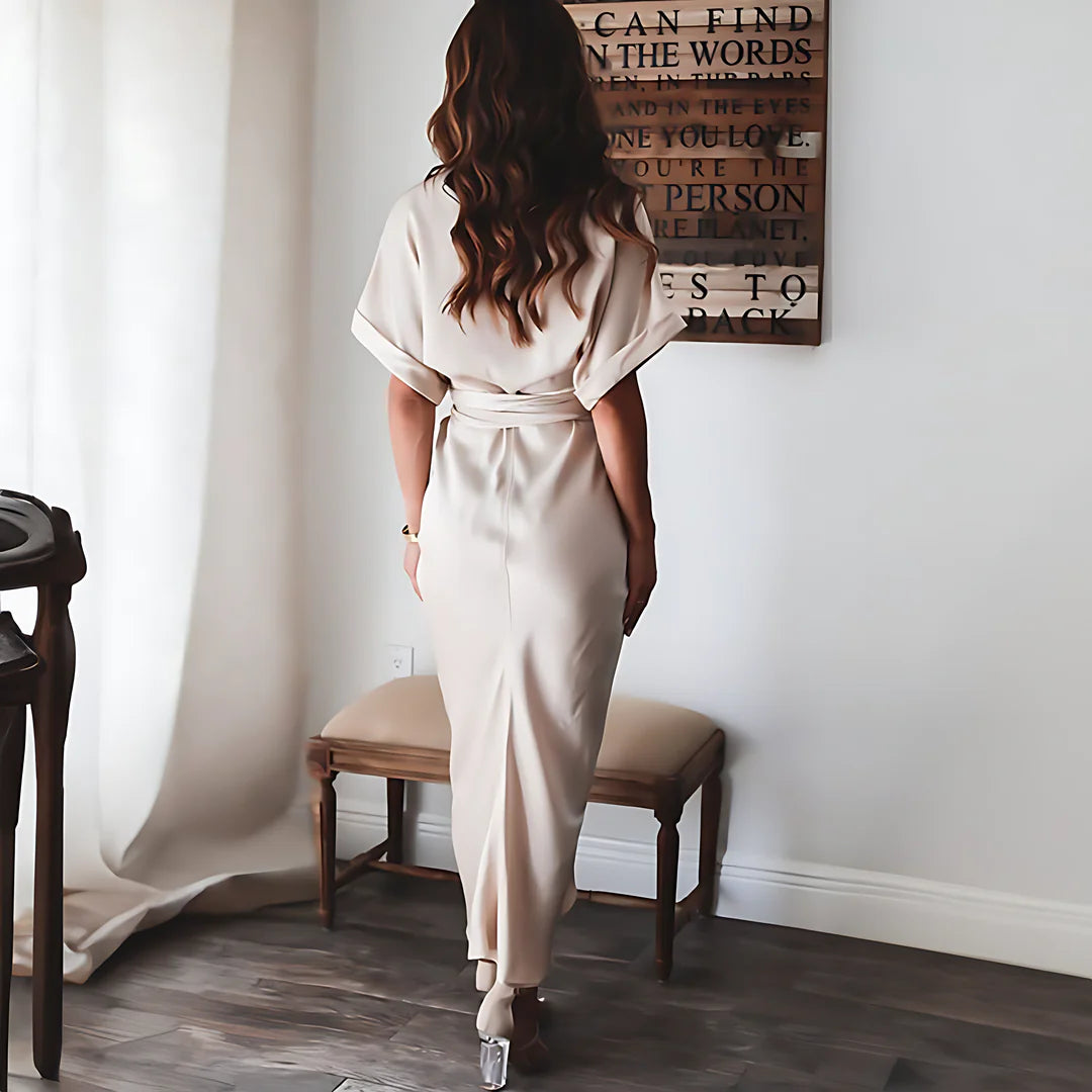 Dames Elegante geknoopte zomerjurk | Maxi