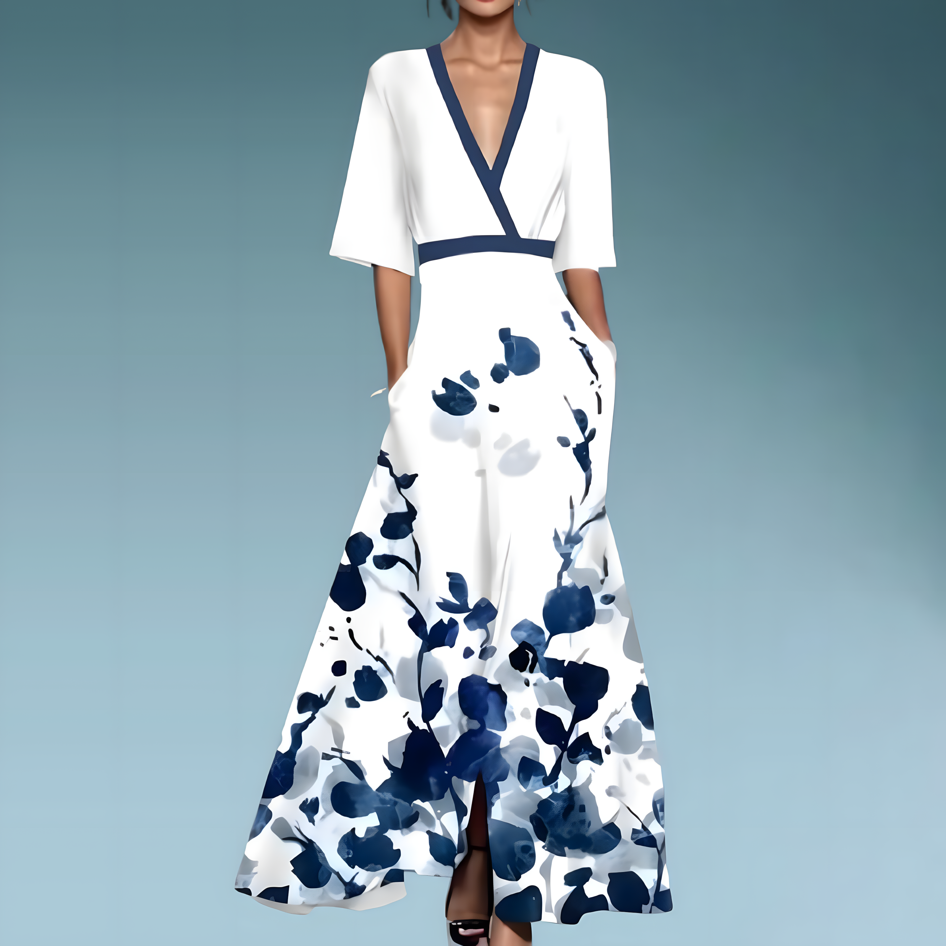 Dames Zomer Jurk | Maxi, Elegante Print