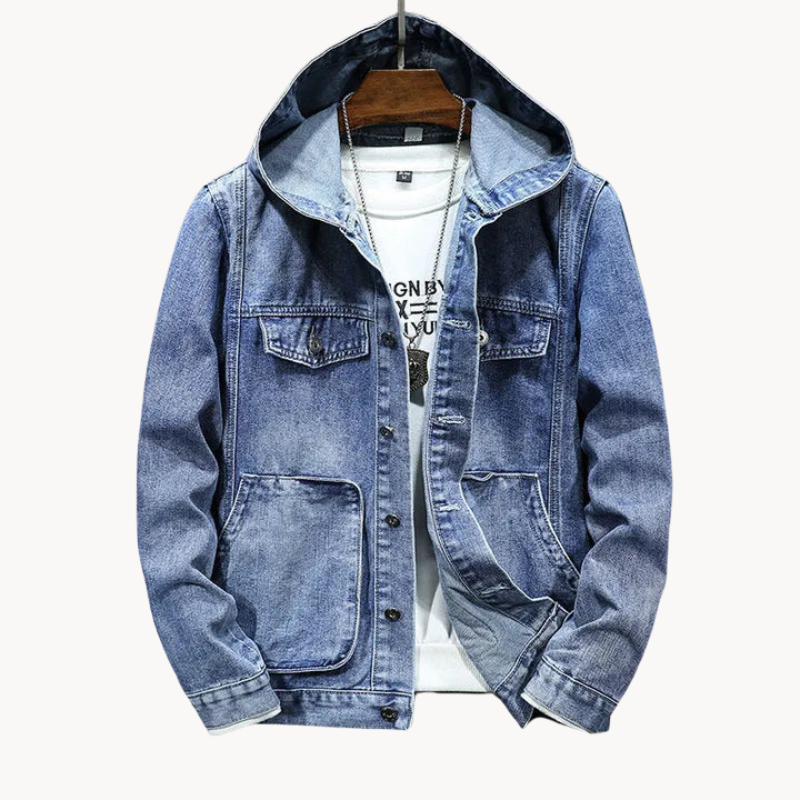 Heren Denim Jeans Jas | Lichte & Stijlvolle Overgangsjas