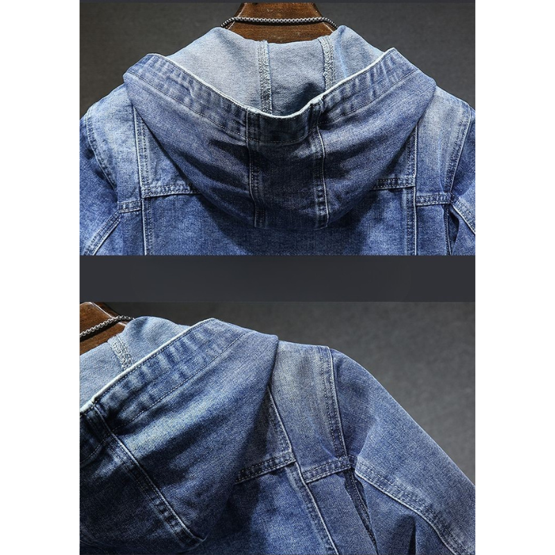 Heren Denim Jeans Jas | Lichte & Stijlvolle Overgangsjas