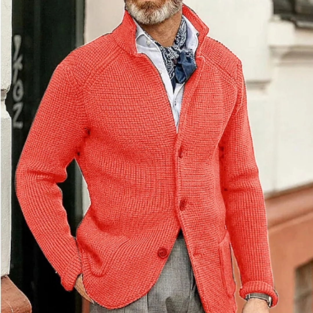 Heren Klassieke Strickjacke Winter | Lang, Fijngebreid