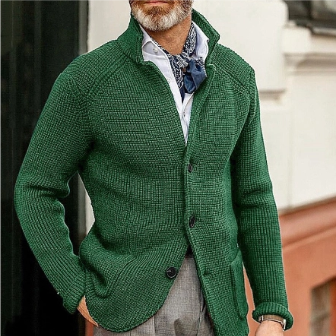Heren Klassieke Strickjacke Winter | Lang, Fijngebreid