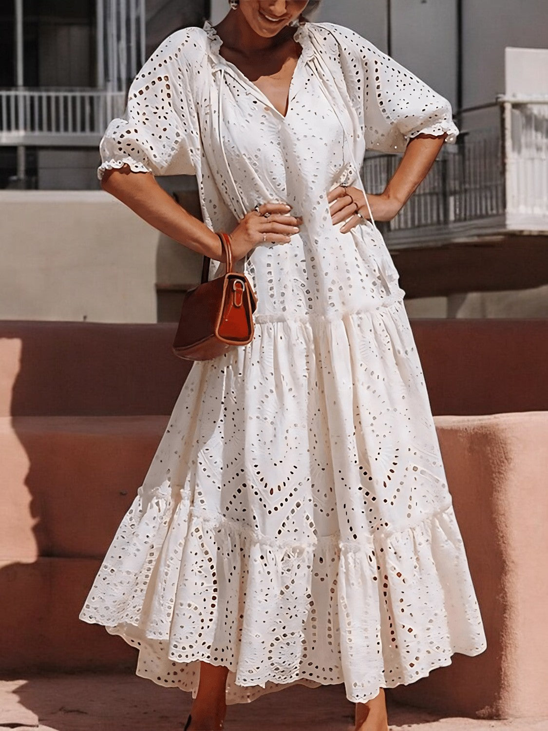 Isabella | Abito lungo estivo elegante da donna | Maxi