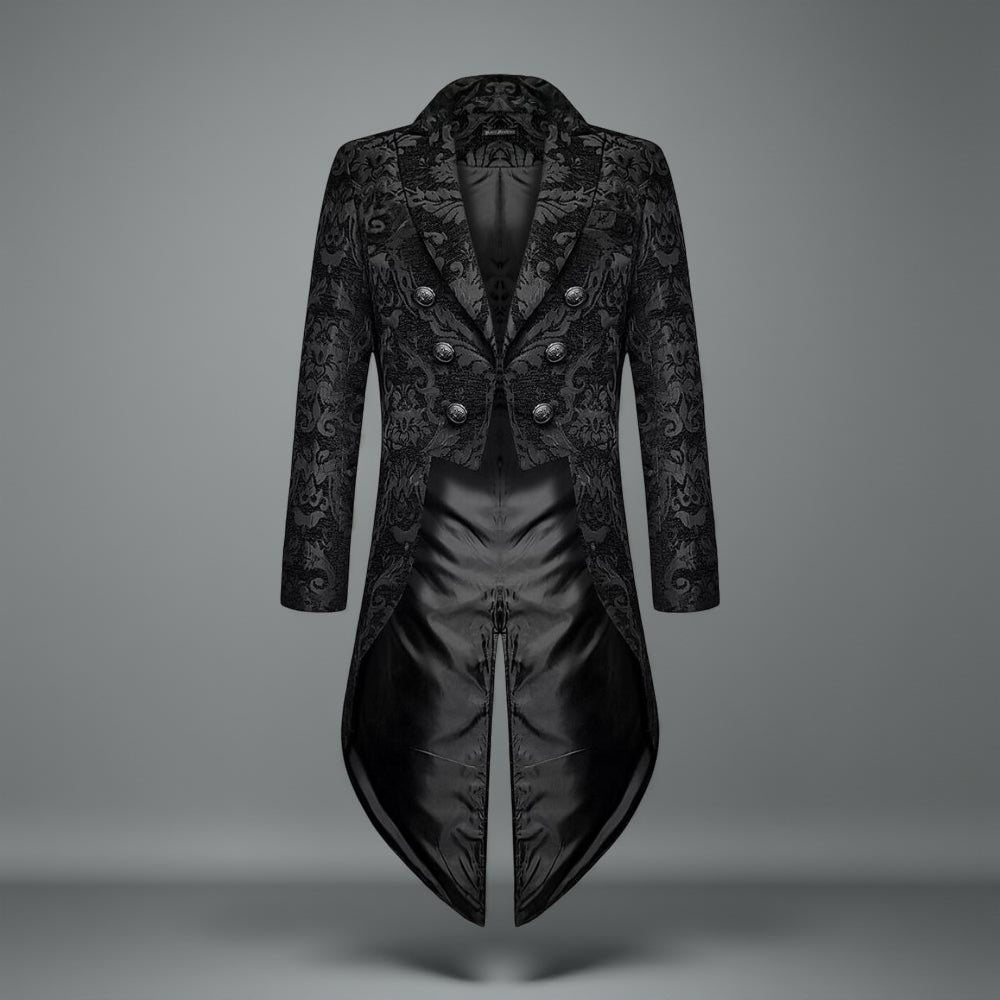 Heren Gothic Steampunk Jas – Lange Mouw Victoriaans