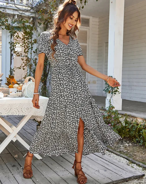 Emma | Abito Estivo Maxi Floreale Leggero per Donne