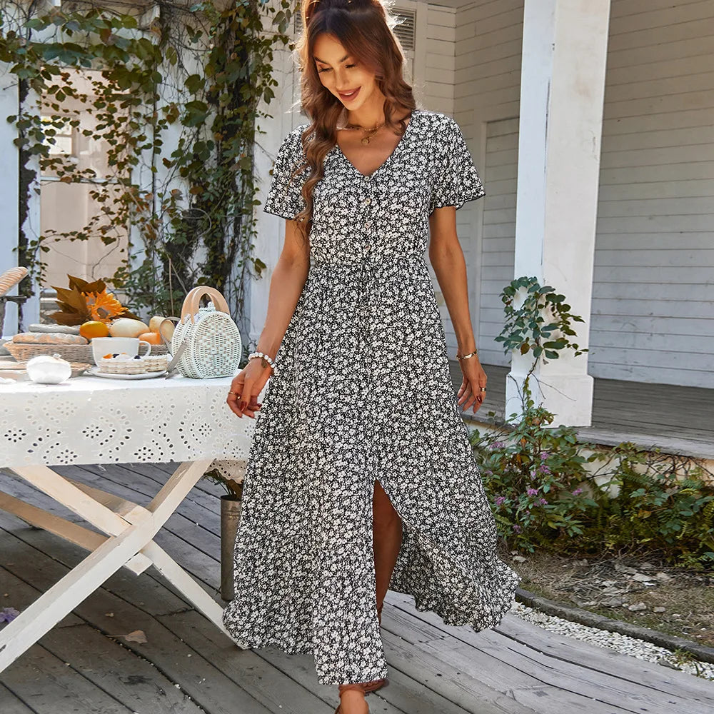 Emma | Abito Estivo Maxi Floreale Leggero per Donne