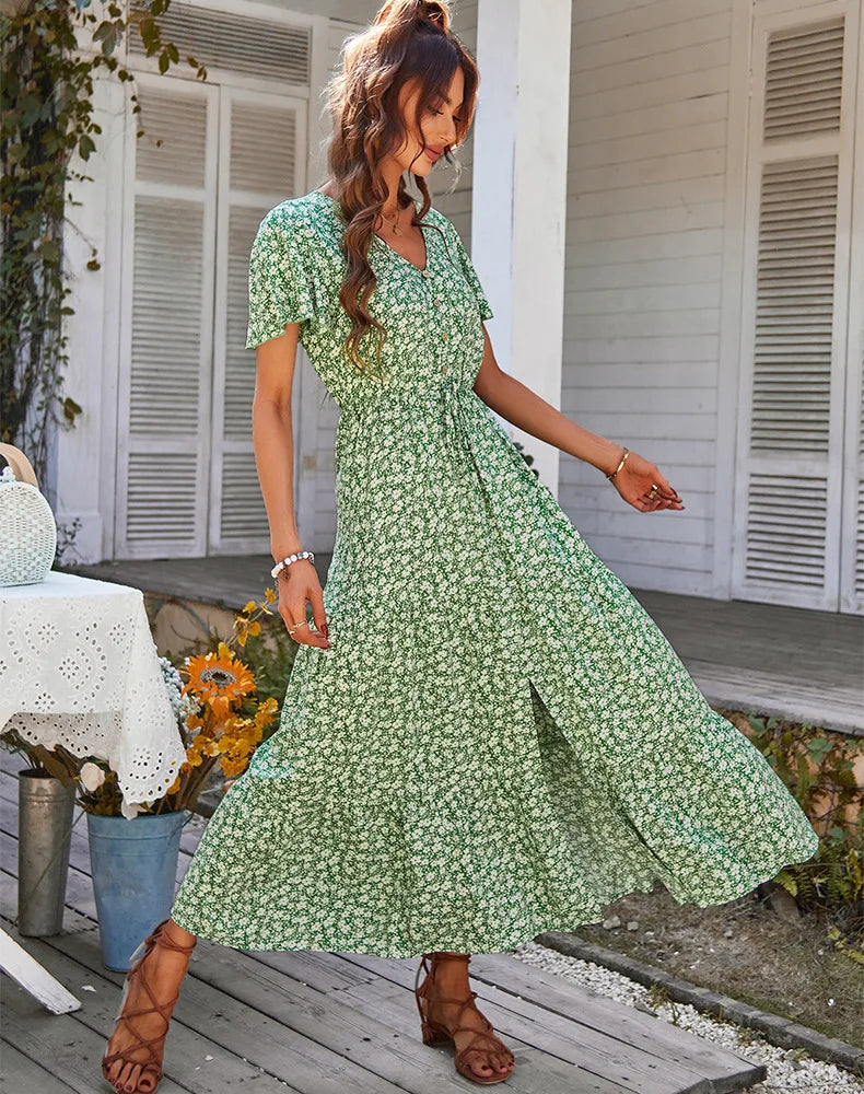 Emma | Abito Estivo Maxi Floreale Leggero per Donne