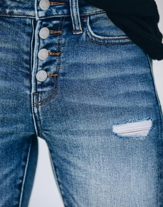 Dames Skinny Jeans | Knoop